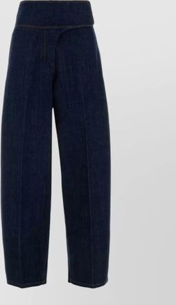 Ami high waist denim trousers contrast stitching