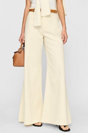 DL1961 Lucila High Waist Wide Leg Jeans in Flax at Nordstrom, Size 27