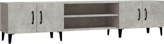vidaXL Vidaxl - Mueble De Tv Madera Contrachapada Gris Hormig&oacute;n 180x31,5x40 Cm