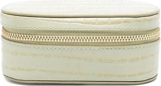 Aspinal of London Trousse make up in pelle - Verde