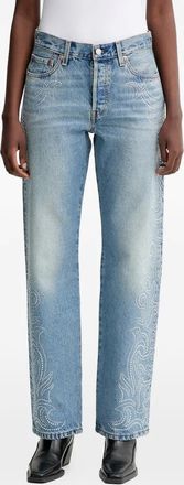 Levi's 501 90s embellished jeans - women - Cotton - 27/32 - Blue