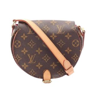 Louis Vuitton Pre-owned Tambourin Monogram coated canvas schoudertas - Dames - Pre-owned - Bruin - Maat: ONE Size Leer