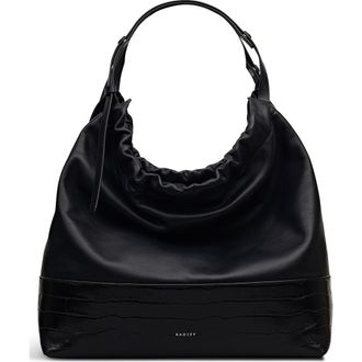 Radley London Large The Portobello Ruched Shoulder Bag in Black at Nordstrom Rack