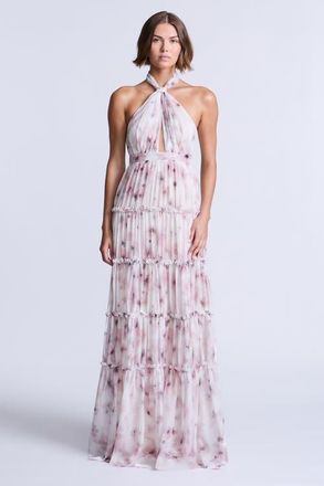BCBGeneration Sabrina Dress in Bouquet Print Ash Purple at Nordstrom, Size 10