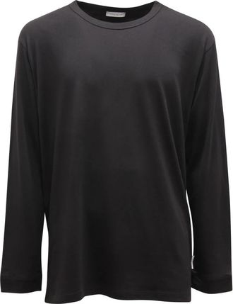 Paolo Pecora Maglia Loose Fit - Heren - Longsleeves - Zwart - S - Katoen - Tops