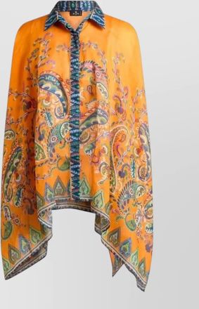 Etro paisley print longline shirt jacket