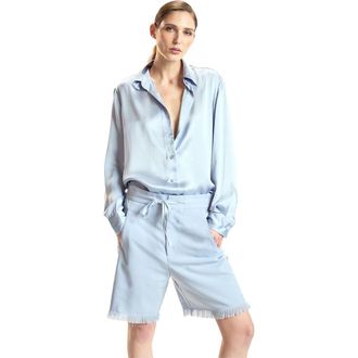 Cynthia Rowley Tuxedo Stripe Shorts in Blue at Nordstrom, Size X-Small