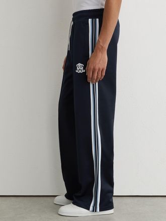 Reiss Navy Monogram Tape-detail Relaxed Joggers, Xxl