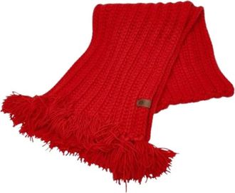 Gucci Pre-owned Scarves, female, Red, Size: ONE SIZE Pre-owned Cashmere Scarf