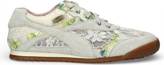 Laura Vita Laura Vita Womens Tivanao-05 Beige Floral Leather Trainers Sneaker Shoes - Size EU 38