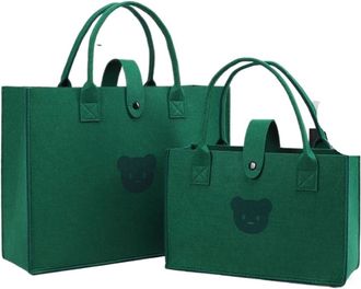 Generic JBJYGSG Felt Storage Bag 2pcs Womens Large-capacity Felt Shoulder Bag, Versatile Handbag(Color14)