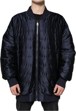 Dolce & Gabbana Heren, Jassen, Blauw, Maat: 3XL Nylon