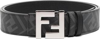 Fendi FF-logo Reversible Leather Belt