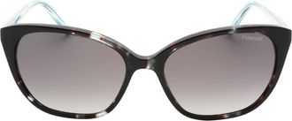 Banana Republic grijze SF gepolariseerde lens zwarte Havana-stijl zonnebril