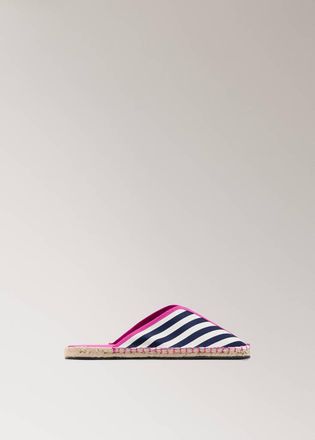 Mango Pantofole sparto righe blu - Donna - 37 - MANGO