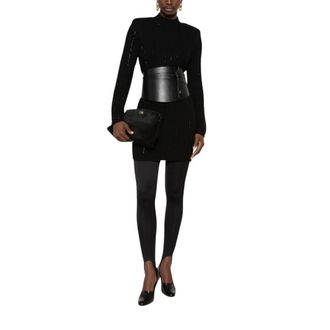 Twinset Abito in Maglia - - Dresses - Donna - Nero - XS