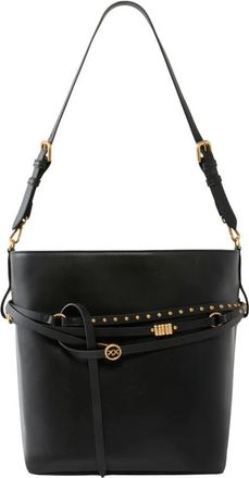 Pinko Belt Classic Bucket Bag - Dames - Schoudertassen - Zwart - ONE Size - Leer - Tassen