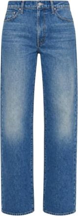 Mother The Dodger Flood - Dames - Jeans - Blauw - Maat: W26 Denim