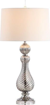 Jonathan Y Designs Murano 32 Swirled Crystal/Glass LED Table Lamp, Gray at Nordstrom