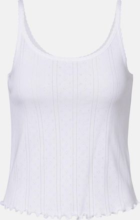 R&oacute;he R&oacute;he Pointelle cotton tank top