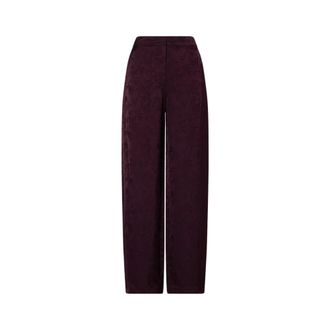 Liu Jo Dames, Broeken, Paars, Maat: S Viscose