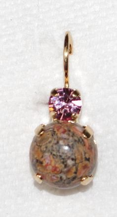 Mariana Womens Ball Dangle Earrings In Pink/ Natural