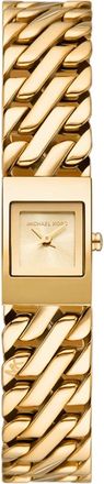Michael Kors Gouden Darrington Horloge - Elegant en Functioneel - Dames - Horloges - Geel - ONE Size - Accessoires