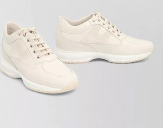 Hogan interactive low top sneakers leather mesh sole