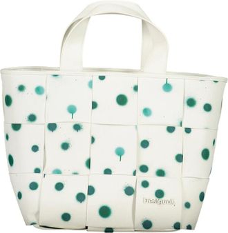 Desigual Tas met 2 Handvatten - Dames - Shoppers - Wit - ONE Size - Polyester - Tassen