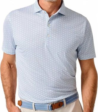 Johnnie-O Emillio Short Sleeve Polo In Lake