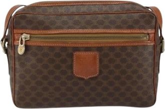Celine Pre-owned Cross Body Bags, female, Brown, Size: ONE SIZE Pre-owned Vintage Canvas Cross Body Bag
