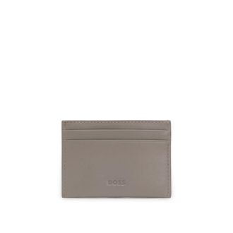BOSS x ASTON MARTIN leather card holder with wing detail