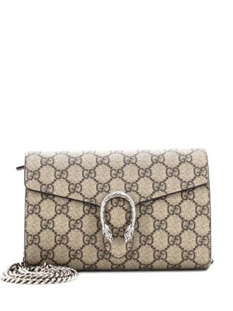 Gucci Dionysus Chain Wallet GG Coated Canvas Small crossbody bag - Brown