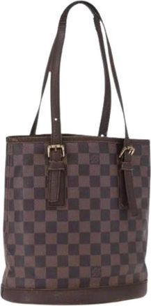 Louis Vuitton Pre-owned Vintage Canvas Bucket Bag - Dames - Vintage Tas - Bruin - ONE Size - Vintage