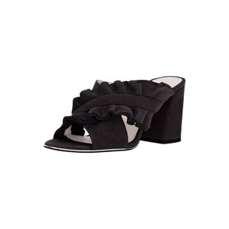 Kenneth Cole Womens Laken Ruffled Heels In Black