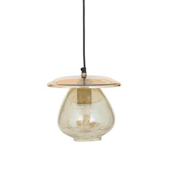 Atmosphera L&aacute;mpara Colgante Nateo Con Forma De Bola, Di&aacute;metro 26 Cm, Color &Aacute;mbar - Atmosphera Cr&eacute;ateur DInt&eacute;rieur