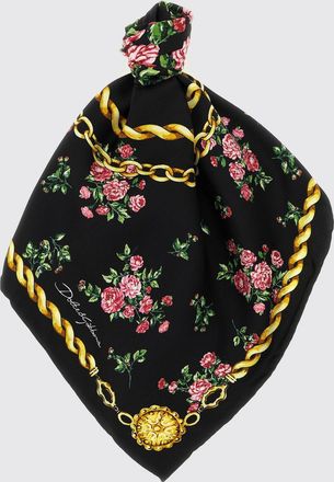 Dolce & Gabbana Foulard Dolce & Gabbana in twill di seta stampa floreale