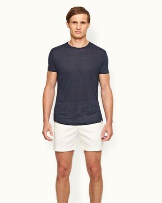 Orlebar Brown Bulldog Stretch-Cotton Mid-Length Stretch-Cotton Shorts in Sea Mist at Nordstrom, Size 40