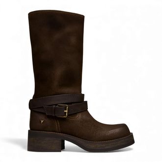 Windsor Smith Suede Leather Mid-Calf High Western Riding Boots