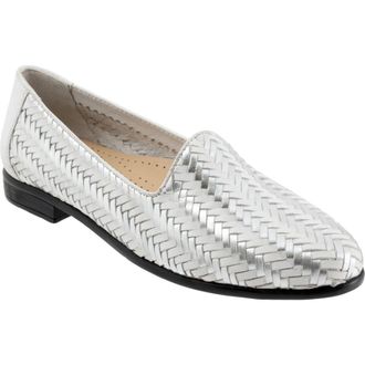 Trotters Liz III Flat in White/Silver at Nordstrom Rack, Size 10.5