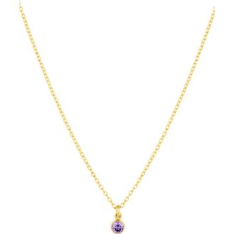 Set & Stones Birthstone Charm Necklace in Gold /June at Nordstrom