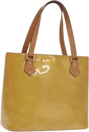 Louis Vuitton Pre-owned Vintage Tote van gepatenteerd leer - Dames - Vintage Shopper - Beige - ONE Size - Leer - Vintage