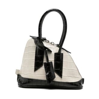 The Attico La Passeggiata Top Handle Bag - Dames - Tassen - Beige - Maat: ONE Size Zijde