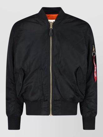 Alpha Industries oversized reversible nylon bomber jacket