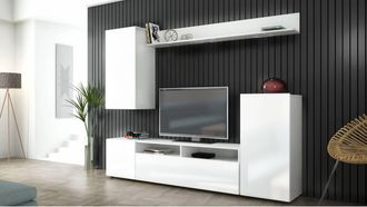 OEM Kit Parete Living Bridge 210x37x170 Bianco/b.luc