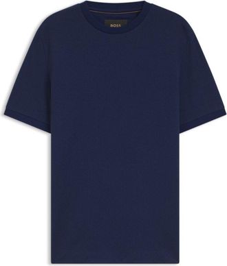 BOSS Regular-fit polo shirt in cotton-silk jacquard
