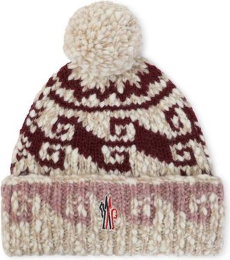 Moncler Multicolor Knitted Beanie Cap