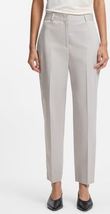 BOSS Tecarino2 Flat Front Ankle Pants in Grey at Nordstrom, Size 14