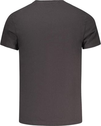 Tommy Hilfiger Logo-Embroidered Cotton T-Shirt - Black