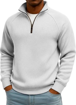 Generic Half Gilet Sweater Jumper MenS Gym Clothes Work Men Quarter Jumpers Mens Ladies Pullovers Long Women Sleeve Red Fleece Neck Black Top Tops Zip Running